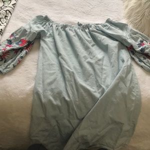 Off the shoulder dress